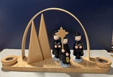 DDR Volkskunst, Weihnachten, Kerzenhalter, Kurrende, DREGENO Erzgebirge, OVP