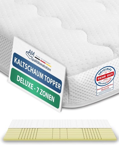 Zonen kaltschaum topper 8cm - kaltschaum,