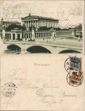 Ansichtskarte Berlin Friedrichsbrücke Werbung Fischer Essigessenz 1900