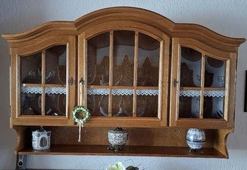 Eiche rustikal obervitrine mit - rustikal,