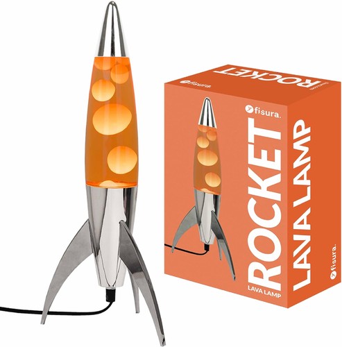 Lavalampe rocket orange - rocket, mit