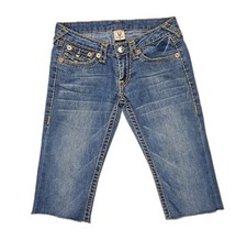 TRUE RELIGION BILLY SUPER T Shorts Damen Bermuda Cropped Jeans Capri USA w.NEU