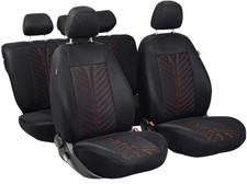 Autobezüge Sitzbezüge Comfort B Schonbezüge für Renault Clio Schwarz Set Car