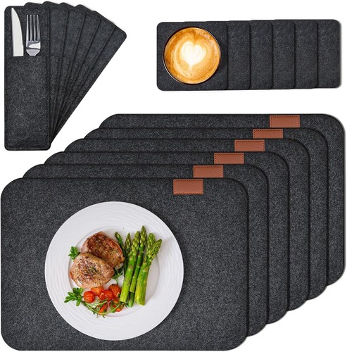 Platzdeckchen set tlg filz - set, 18-tlg