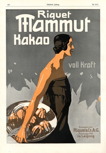 Riquet mammut kakao reklame - mammut,