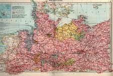 Landkarte. Nord-Deutschland