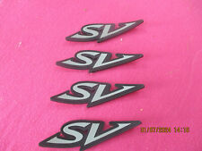 Suzuki SV Aufkleber/Aufnäher patches biker 4 Stück