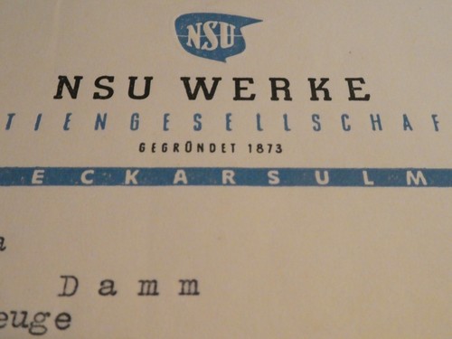 Nsu werke neckarsulm - nsu,