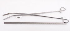 #3897 Haeberle / Ulrich Kornzange / dressing forceps curved, 320mm
