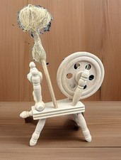 DDR Deko - Spinnrad - aus Holz