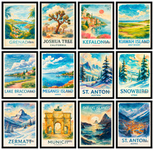 Weltstädte Reise Poster Druck