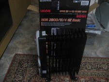 Elektrischer Heizofen, Heizlüfter, Radiator, Rowi, 11 Rippen, 2900 Watt, schwarz