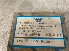 Schüco 205299 Blechschrauben mit KS Scheibe 4,8 x 32mm