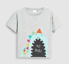 Next Shirt Kurzarmshirt T-Shirt Baumwollshirt Monster Drache Applikation 80 86