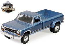 DODGE Ram D-350 Dually - 1989 - bluemetallic - Greenlight 1:64