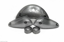 Blinkerglas Set mit Rücklicht MBK Nitro Yamaha Aerox Carbon Optik