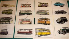 31 nostalgische Bilder Straßenbahn, Bus, Auto DIN A4