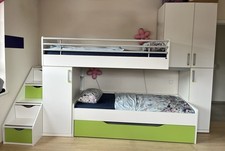 Kinder-/Jugendhochbett von Prenneis mit viel Stauraum, für bis zu 3 Kinder