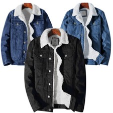 Herren Cowboy Jacke Sherpa