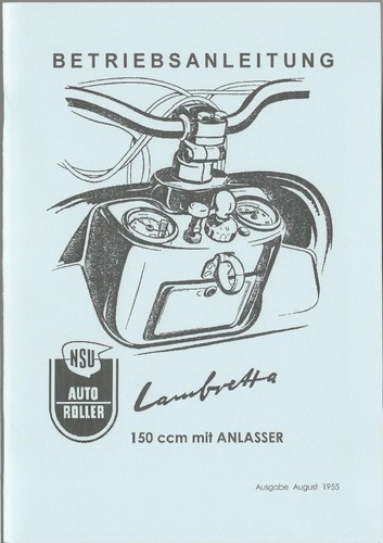 Betriebs anleitung nsu - betriebs, anleitung,