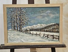 Ölgemälde auf Spanplatte aus