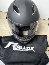 Motorradhelm Rallox mit Visier Schwarz Matt Größe M