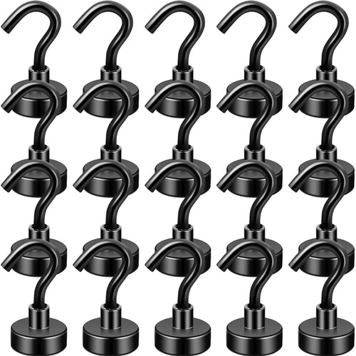 Magnethaken schwarz stück - magnethaken, 20