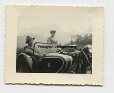 Z2548 Foto 40er Jahre BMW Motorrad Oldtimer Bike Krad Beiwagen Gespann