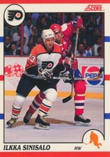 1990-91 Score Canadian #286 ILKKA SINISALO - Philadelphia Flyers