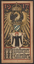 MÜNCHENER KALENDER 1917 WAPPEN OTTO HUPP
