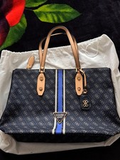 GUESS Damen Shopper GROSS  Ledermitat Schwarz mit Logo UVP € 119,-