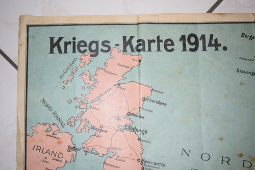 Kriegskarte 1914 mitteleuropa - 1914,