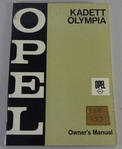 Betriebsanleitung opel kadett - opel,