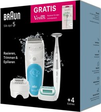 BRAUN Silk-epil 5 810 Epilierer Rasierer Bikinitrimmer Akku blau B-Ware