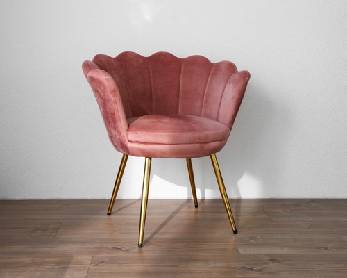 Samt sessel rosa - samt,