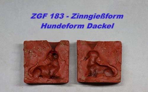 Zinngießform zinnfigur hund - zinnfigur,