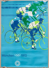 Plakat Poster Rad _ DIN A1 _ Olympiade München Olympia 1972 Radsport Otl Aicher