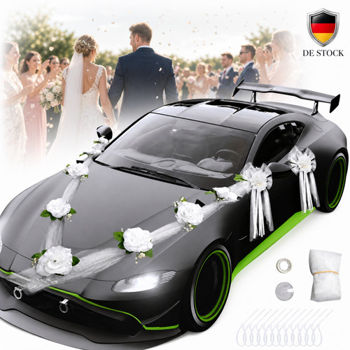 Autoschmuck hochzeit braut - autoschmuck,