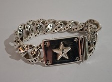 KING BABY STUDIO 925 Sterling Silber STERNGLIED Kubanisches ARMBAND