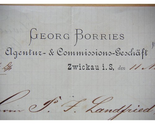 Zwickau 1883 georg borries - zwickau,