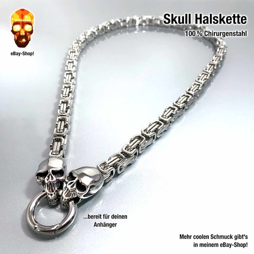 Skull halskette mm - skull,