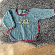 HM Alana Baby | Lätzchen | Gr. 62-74 | Grün | Frottee | Unisex | mit Ärmeln