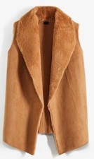 Lederimitat Weste Mit Strickeinsatz Größe 50