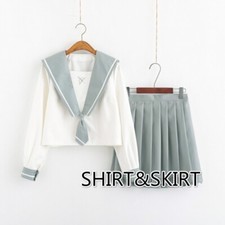 Mädchen japanische Schuluniform Matrose Hemd Rock JK Kawaii Anzug Kostüm