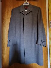 Münchner Lodenmantel, Herren, Frey, Gr.48, Fischgrathmuster, grau