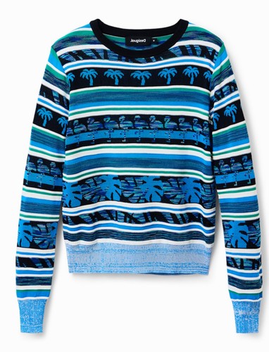 Desigual pullover 5020 blau - 5020,