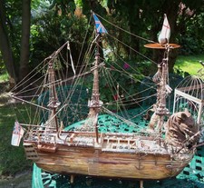 antikes Schiffsmodell / Schiffskogge / Schiff  " HMS Victory "!