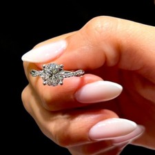 Rundschliff Diamant Ring 18K