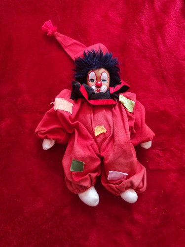 Porzellan clown puppe - porzellan,
