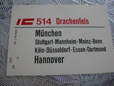 Zuglaufschild  IC 514 / 515